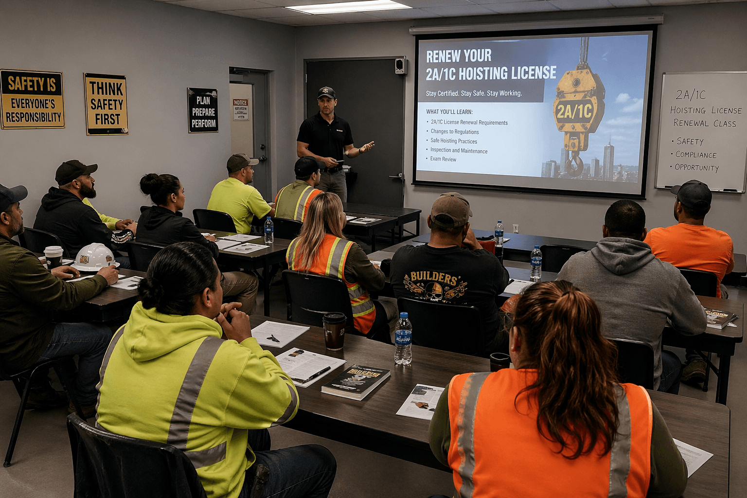 In Site Group Training for 2A/1C Mass Hoisting License